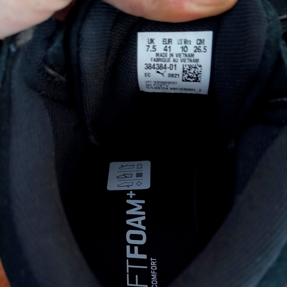 Puma High top Shoes Size 8 9 10 Gold Black White - Picture 4 of 4